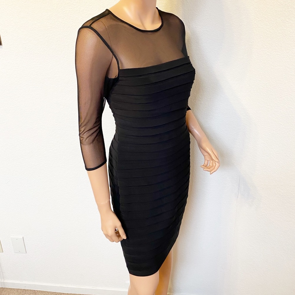 Adrianna Papell Black Cocktail Party Dress